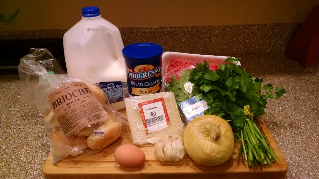 Meatball Sliders Ingredients